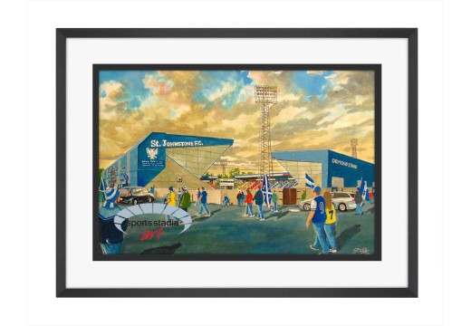 McDiarmid Park Stadium 'Going to the Match' Fine Art Print - St Johnstone FC McDiarmid Park Stadium 'Going to the Match' Fine Art Print - St Johnstone FC